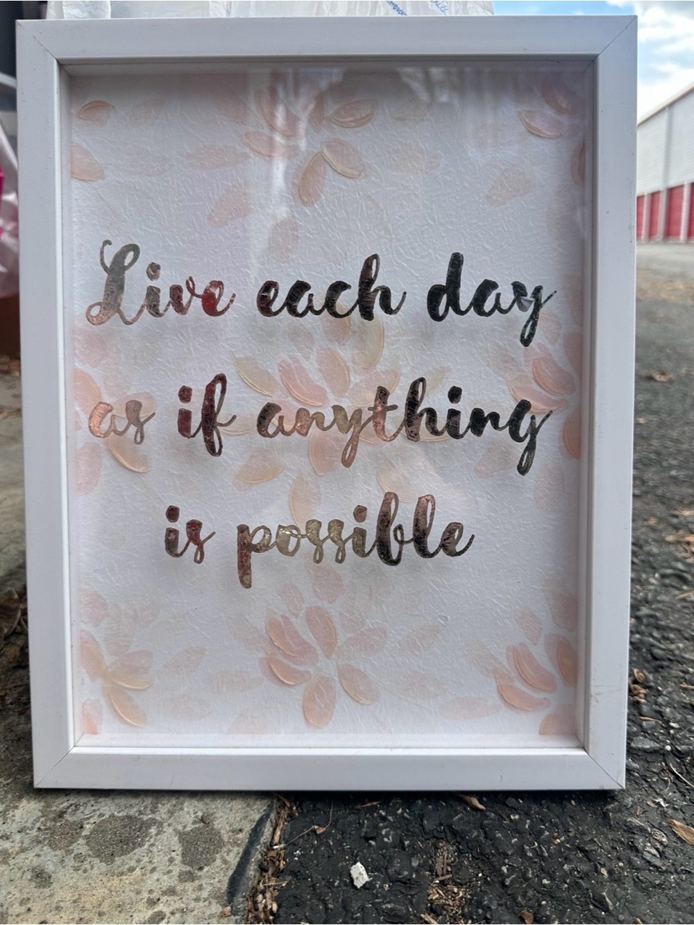 NWT!! Wall Decor with White Frame